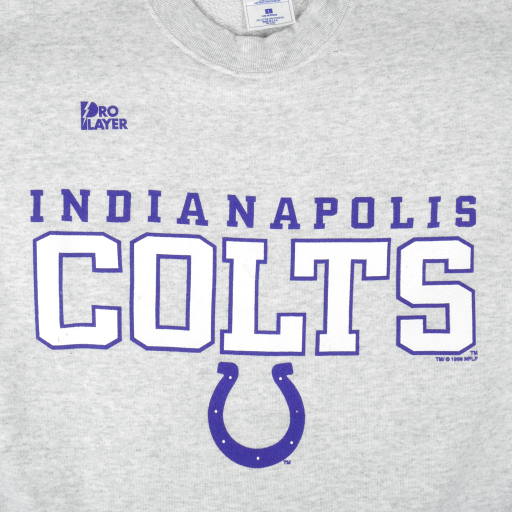 NFL (Pro Player) - Indianapolis Colts Crew Neck Sweatshirt 1996 Large Vintage Football