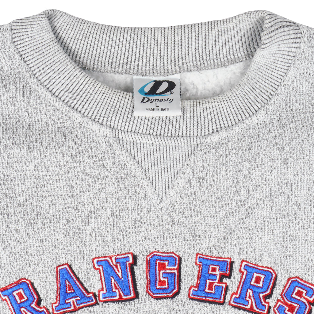 NHL (Dynasty) - New York Rangers Embroidered Sweatshirt 1990s Large Vintage Retro Hockey