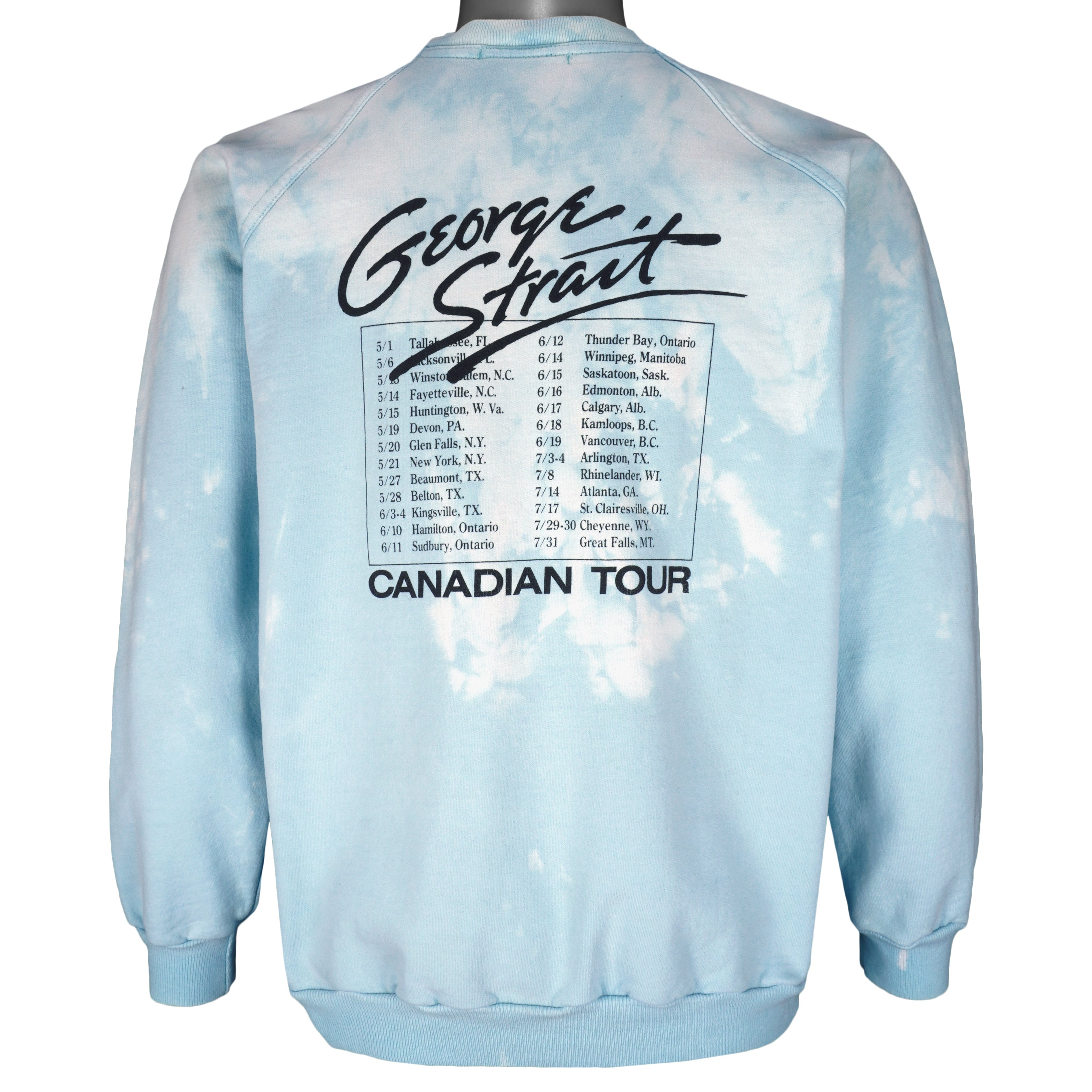 Vintage - George Strait Canadian Tour Sweatshirt 1990s Medium Vintage Retro