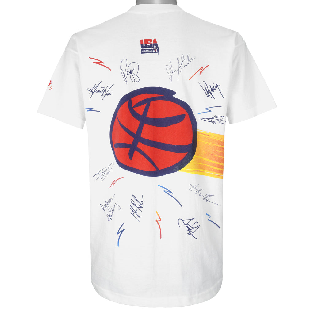 Vintage - Dream Team Basketball T-Shirt 1990s X-Large Vintage Retro Basketball