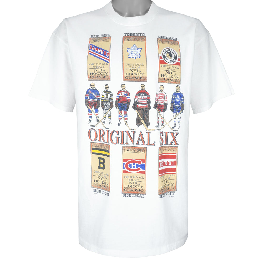 NHL - Original Six Team T-Shirt 1990s X-Large Vintage Retro Hockey