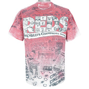 MLB - Cincinnati Reds World Champions T-Shirt 1990s Large Vintage Retro Baseball