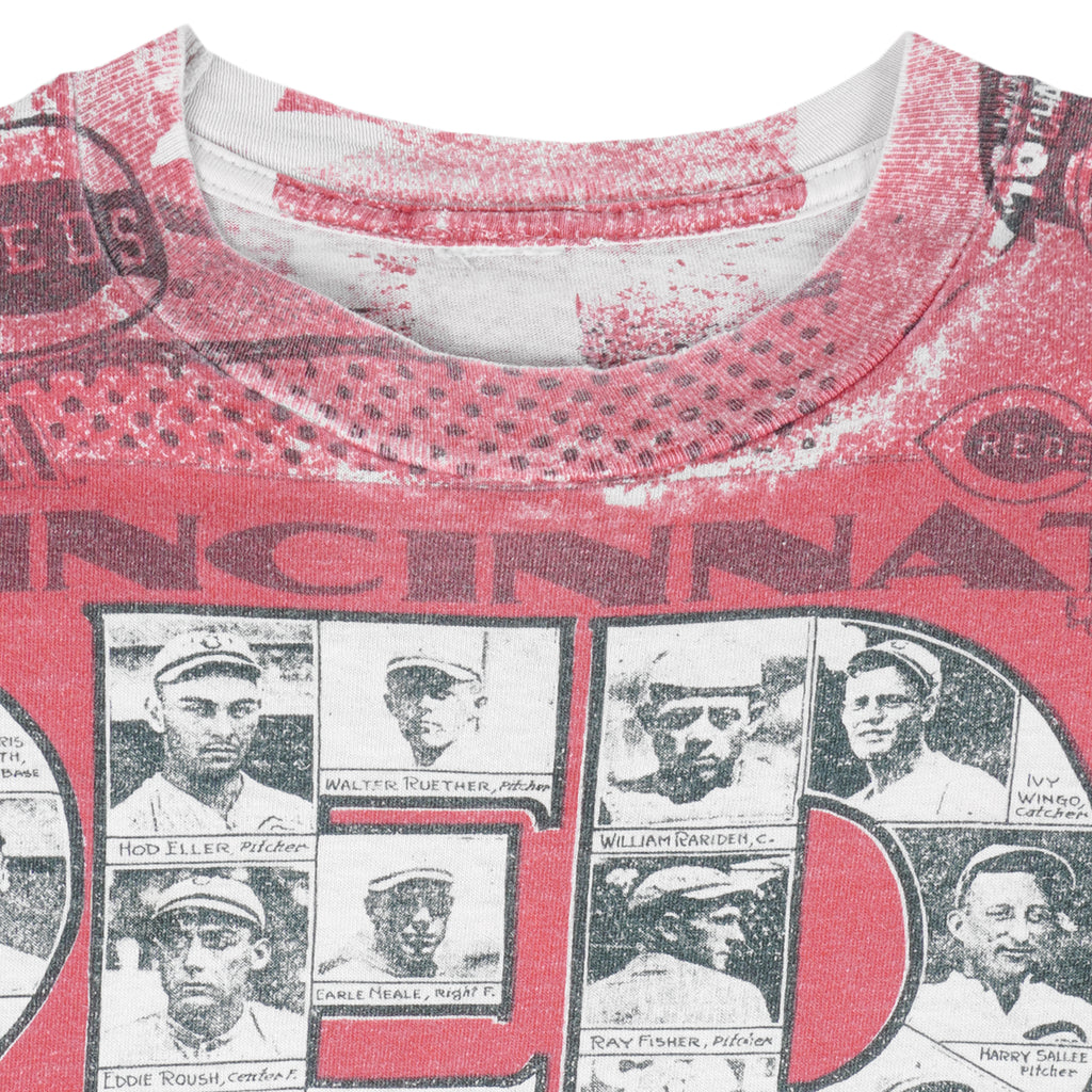 MLB - Cincinnati Reds World Champions T-Shirt 1990s Large Vintage Retro Baseball