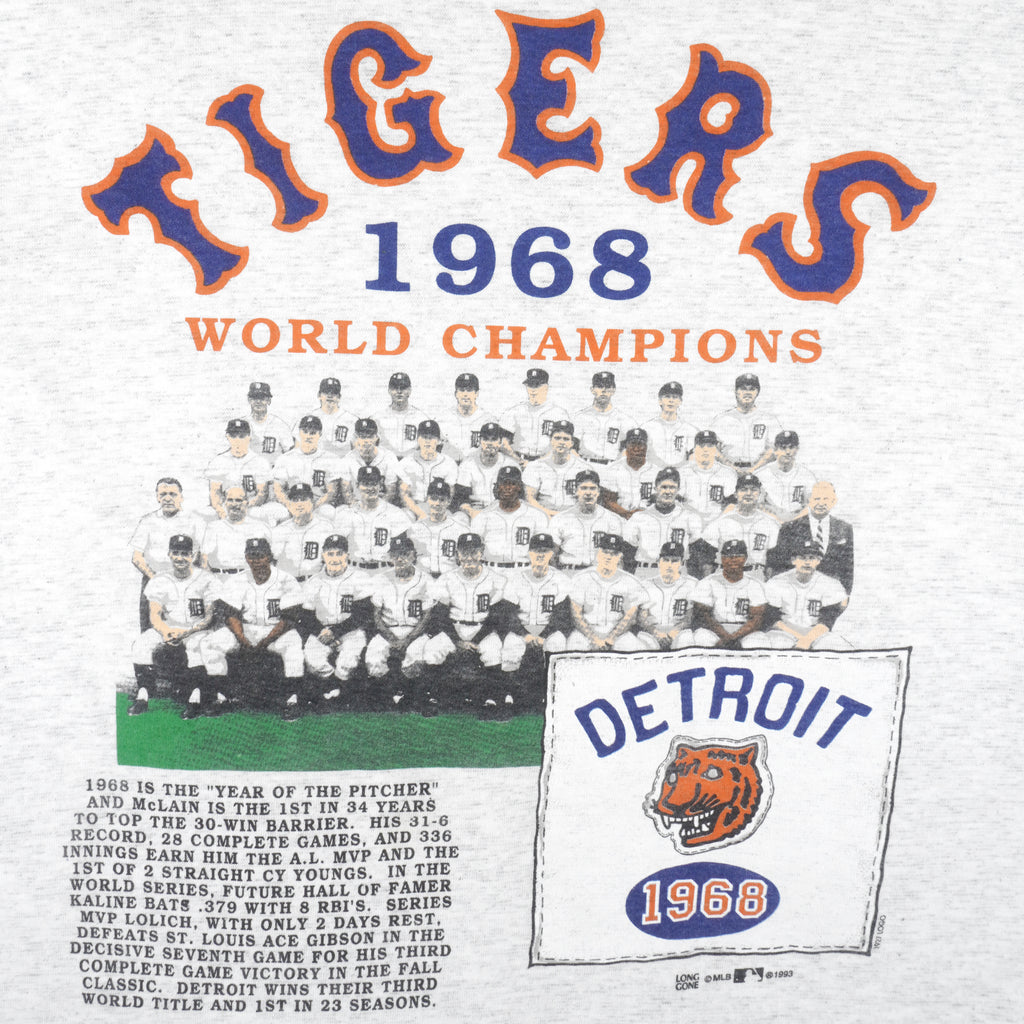 MLB - Detroit Tigers World Series Champions T-Shirt 1993 X-Large Vintage Retro Baseball
