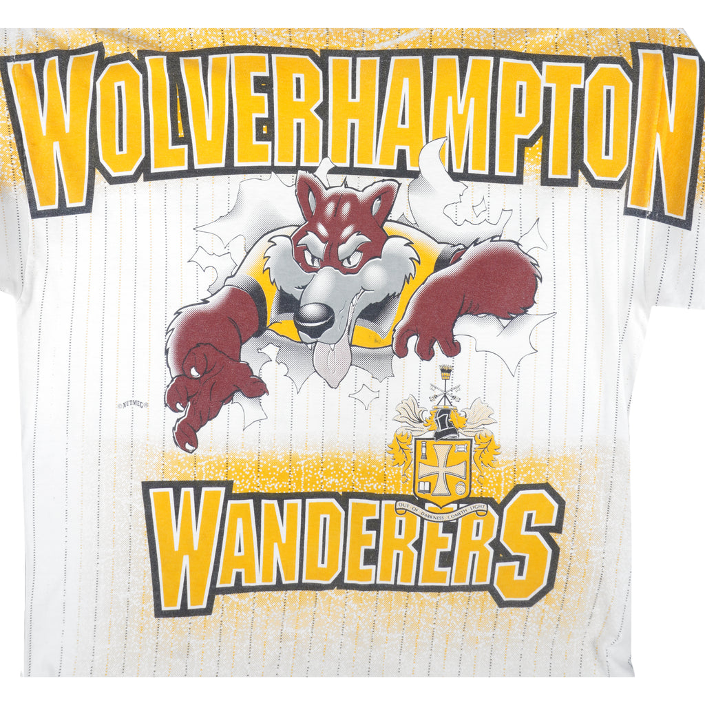 Vintage - Wolverhampton Wanderers Football Club Breakout T-Shirt 1990s X-Large Vintage Retro Football