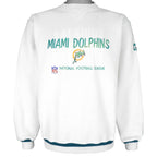 NFL (Pro Line) - Miami Dolphins Embroidered Sweatshirt 1990s Medium Vintage Retro Football