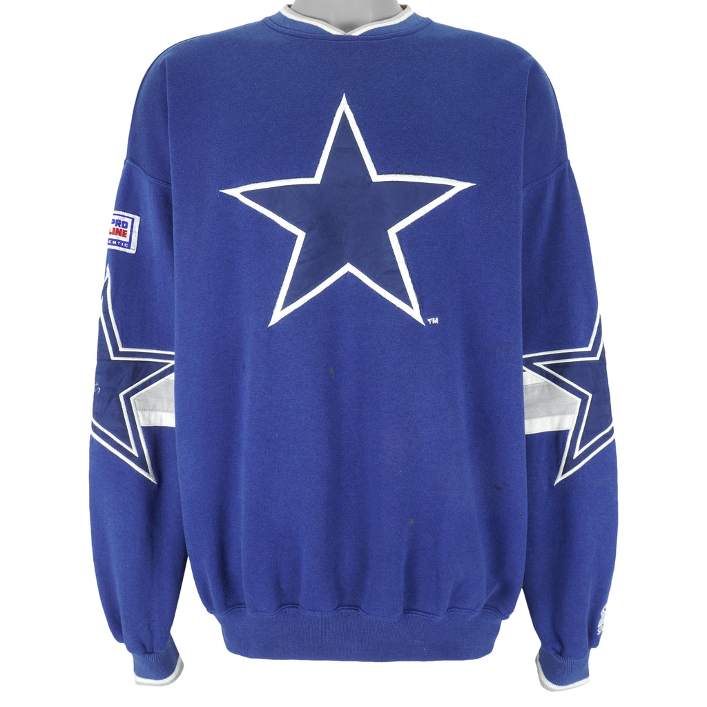 Starter - Dallas Cowboys Big Logo Sweatshirt 1990s X-Large Vintage Retro Football