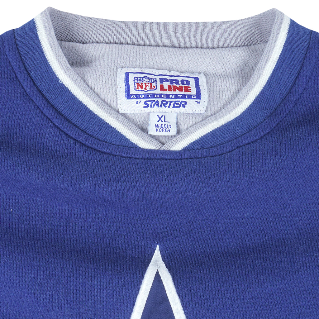 Starter - Dallas Cowboys Big Logo Sweatshirt 1990s X-Large Vintage Retro Football