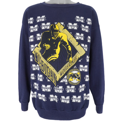 NCAA (Tultex) - Michigan Wolverines Crew Neck Sweatshirt 1990s XX-Large
