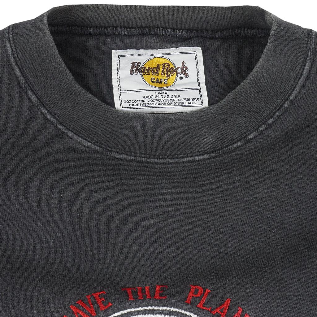 Vintage (Hard Rock) - Washington D.C Embroidered Crew Neck Sweatshirt 1990s Large Vintage Retro