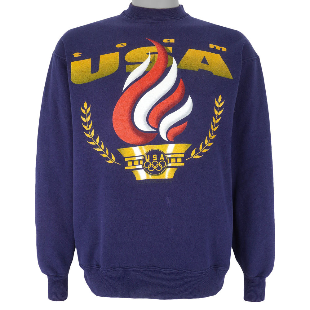 Vintage (Hanes) - USA Olympic Team Crewneck Sweatshirt 1990s Large Vintage Retro