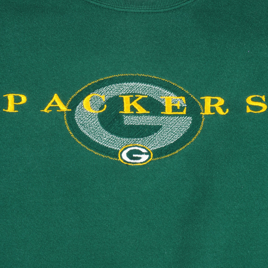 Starter - Green Bay Packers Embroidered Crew Neck Sweatshirt 1990s Medium Vintage Retro Football