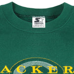 Starter - Green Bay Packers Embroidered Crew Neck Sweatshirt 1990s Medium Vintage Retro Football