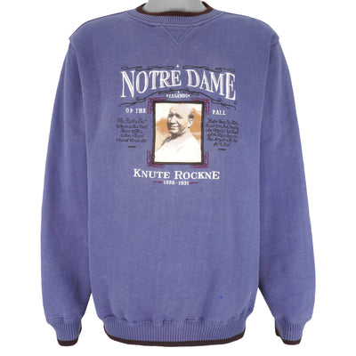 NCAA (Midwest) - Notre Dame Legends Of The Fall Knute Rockne Sweatshirt 1990s Large