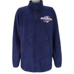 MLB (Majestic) - World Series 1/4 Zip Embroidered Sweatshirt 2002 X-Large