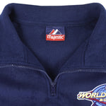 MLB (Majestic) - World Series Big Logo Fleece Sweatshirt 2002 X-Large Vintage Retro Baseball