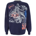 NFL (Logo 7) - Buffalo Bills Super Bowl 26th Crew Neck Sweatshirt 1991 X-Large