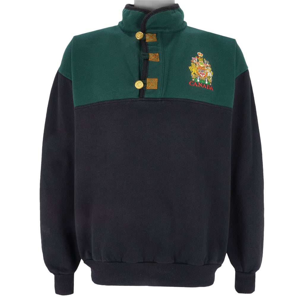 Vintage - Canada Embroidered Sweatshirt 1990s Large Vintage Retro