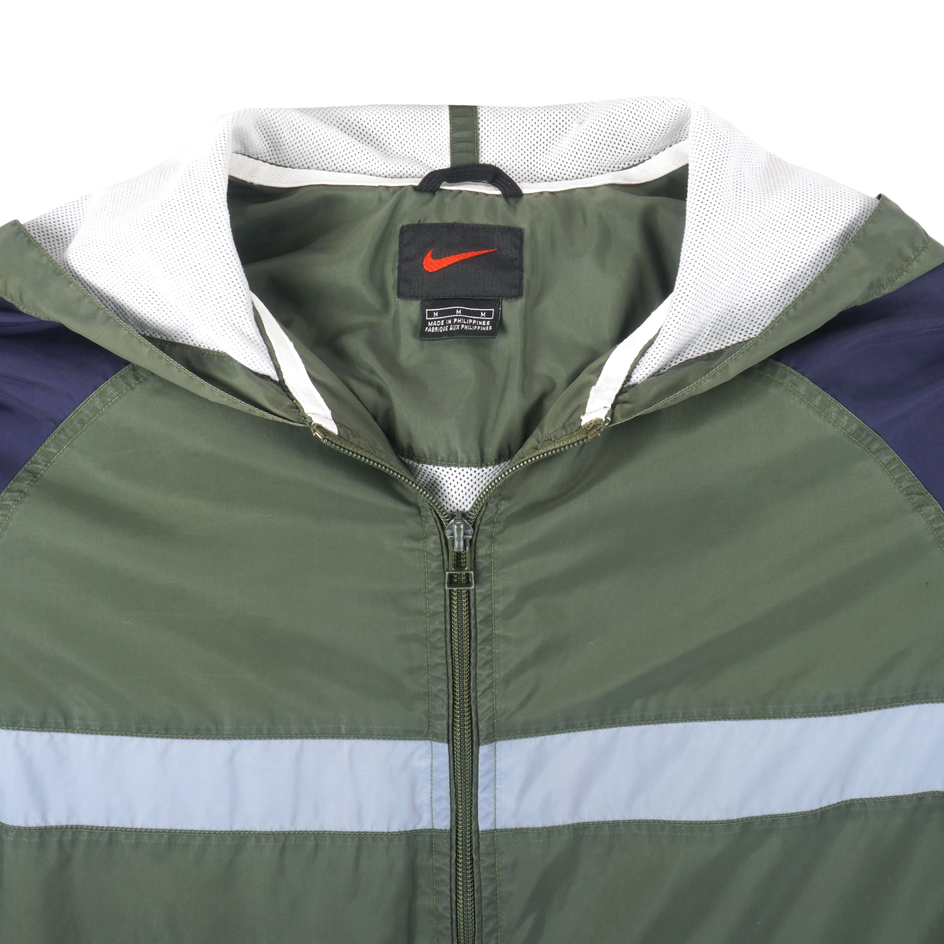 Nike - ฺZip-Up Hooded Windbreaker 1990s Medium Vintage Retro
