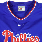 Nike - Philadelphia Phillies Pullover Windbreaker 1990s X-Large Vintage Retro Baseball