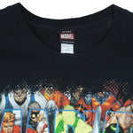 Marvel - Black All Super Heroes T-Shirt 1990s X-Large Vintage Retro