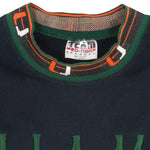 NCAA - Miami Hurricanes Embroidered T-Shirt 1990s X-Large Vintage Retro Collage