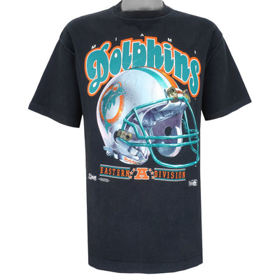 NFL (Salem) - Miami Dolphins Helmet  T-Shirt 1992 X-Large