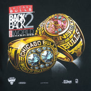 NBA (Salem) - Chicago Bulls, World Champions Ring T-Shirt 1992 Large Vintage Retro Basketball