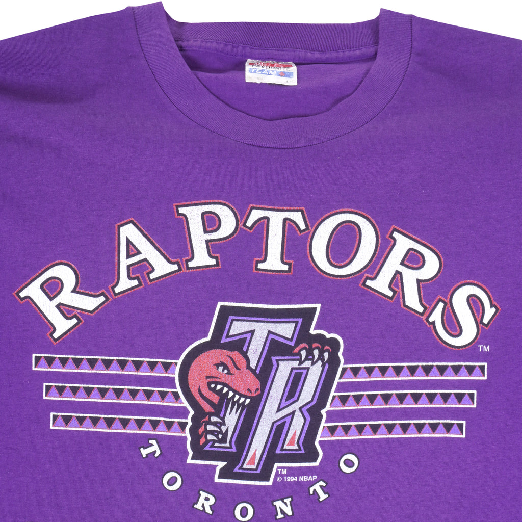 NBA - Toronto Raptors Big Logo T-Shirt 1994 Large Vintage Retro Basketball