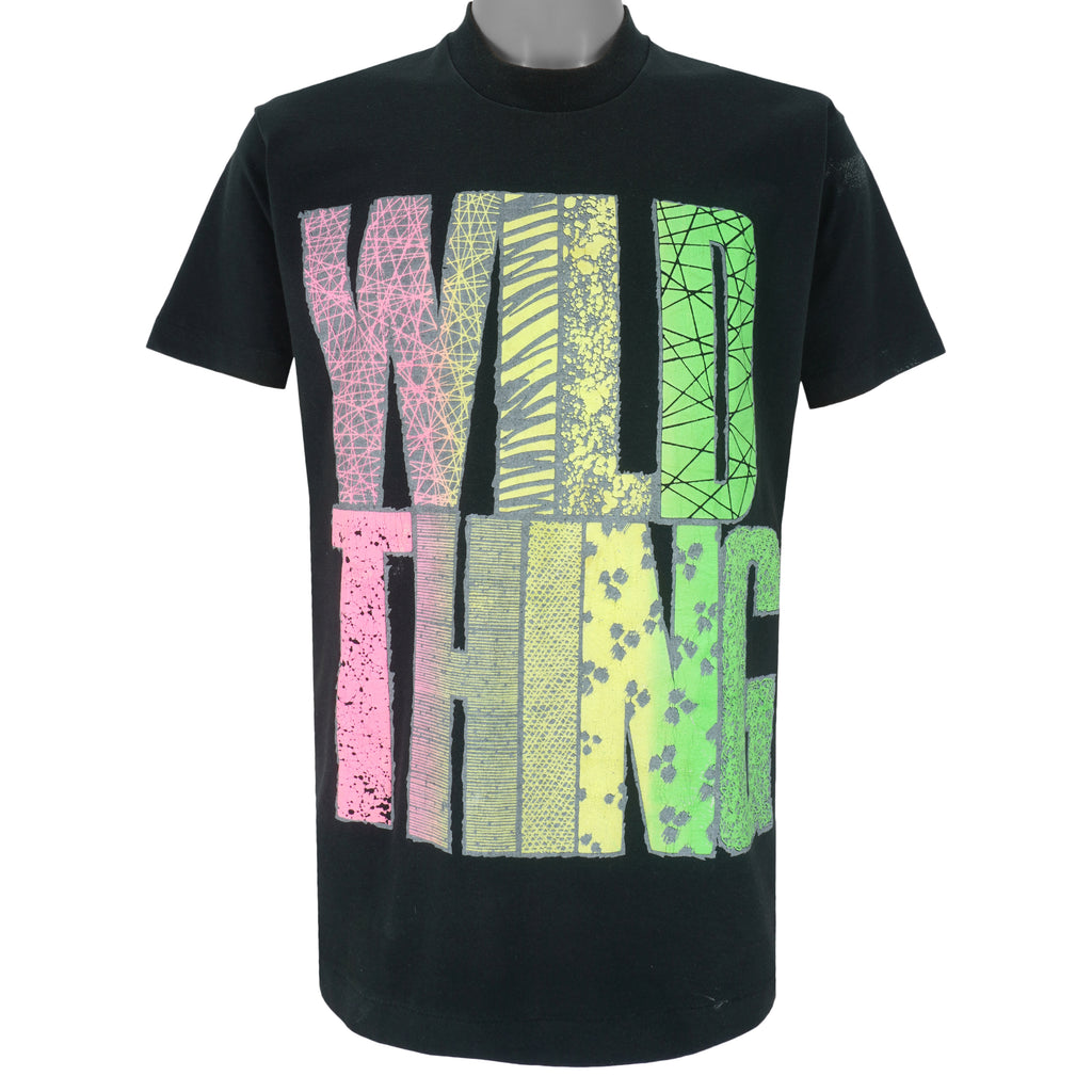 Vintage (Variety) - Black Wild Thing T-Shirt Large Vintage Retro