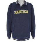 Nautica - Dark Blue Sweatshirt 1990s Large Vintage Retro