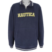 Nautica - Dark Blue Sweatshirt 1990s Large Vintage Retro