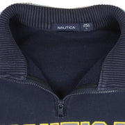 Nautica - Dark Blue Sweatshirt 1990s Large Vintage Retro