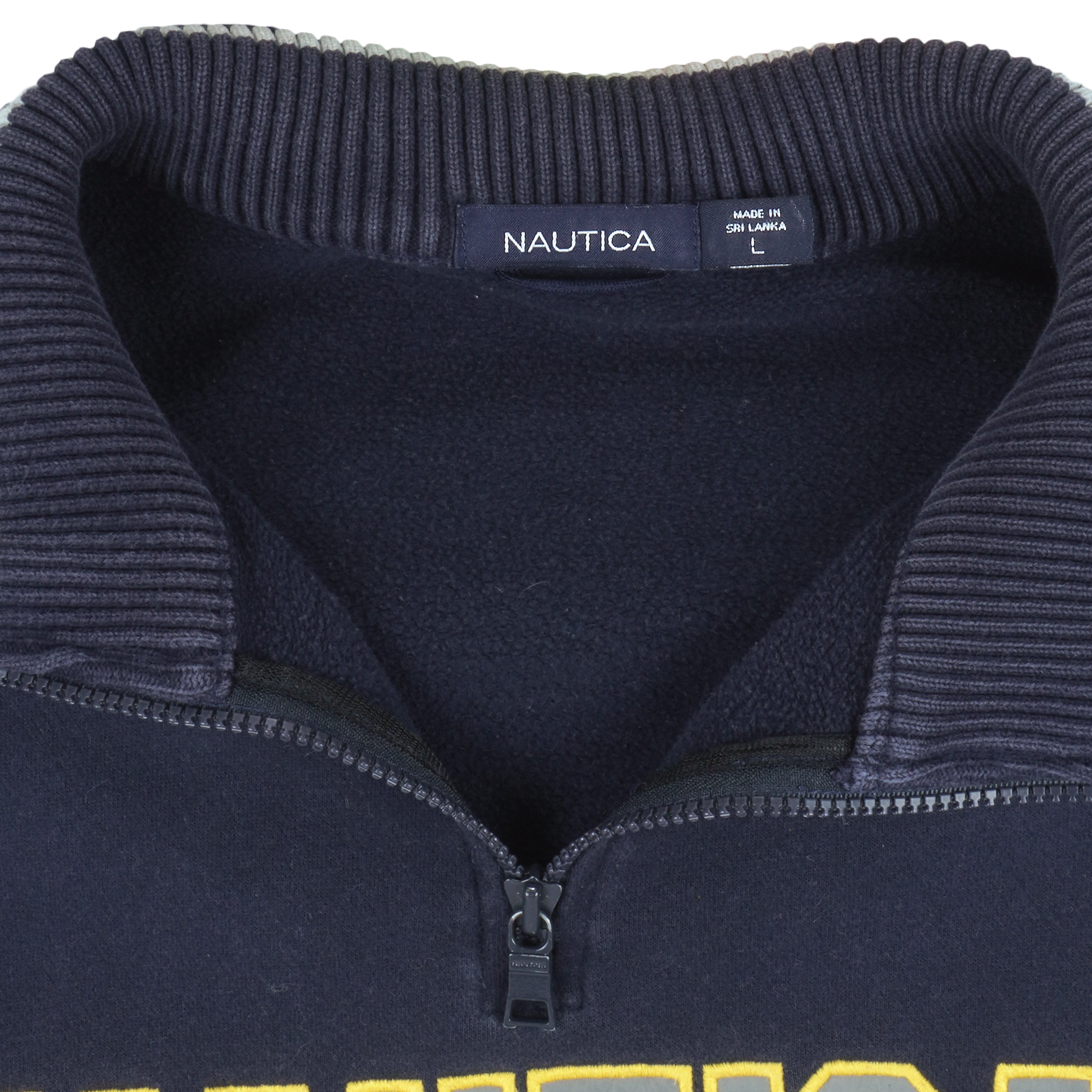 Nautica - Dark Blue Sweatshirt 1990s Large Vintage Retro