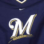 Nike - Milwaukee Brewers Pullover Windbreaker 1990s Medium