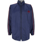 Kappa - Blue Big Logo Windbreaker 1990s Large Vintage Retro