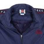 Kappa - Blue Big Logo Windbreaker 1990s Large Vintage Retro