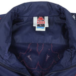 Kappa - Blue Big Logo Windbreaker 1990s Large Vintage Retro