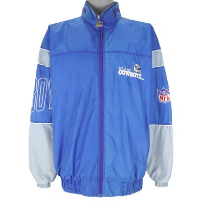 Starter - Dallas Cowboys Zip-Up Windbreaker 1990s X-Large
