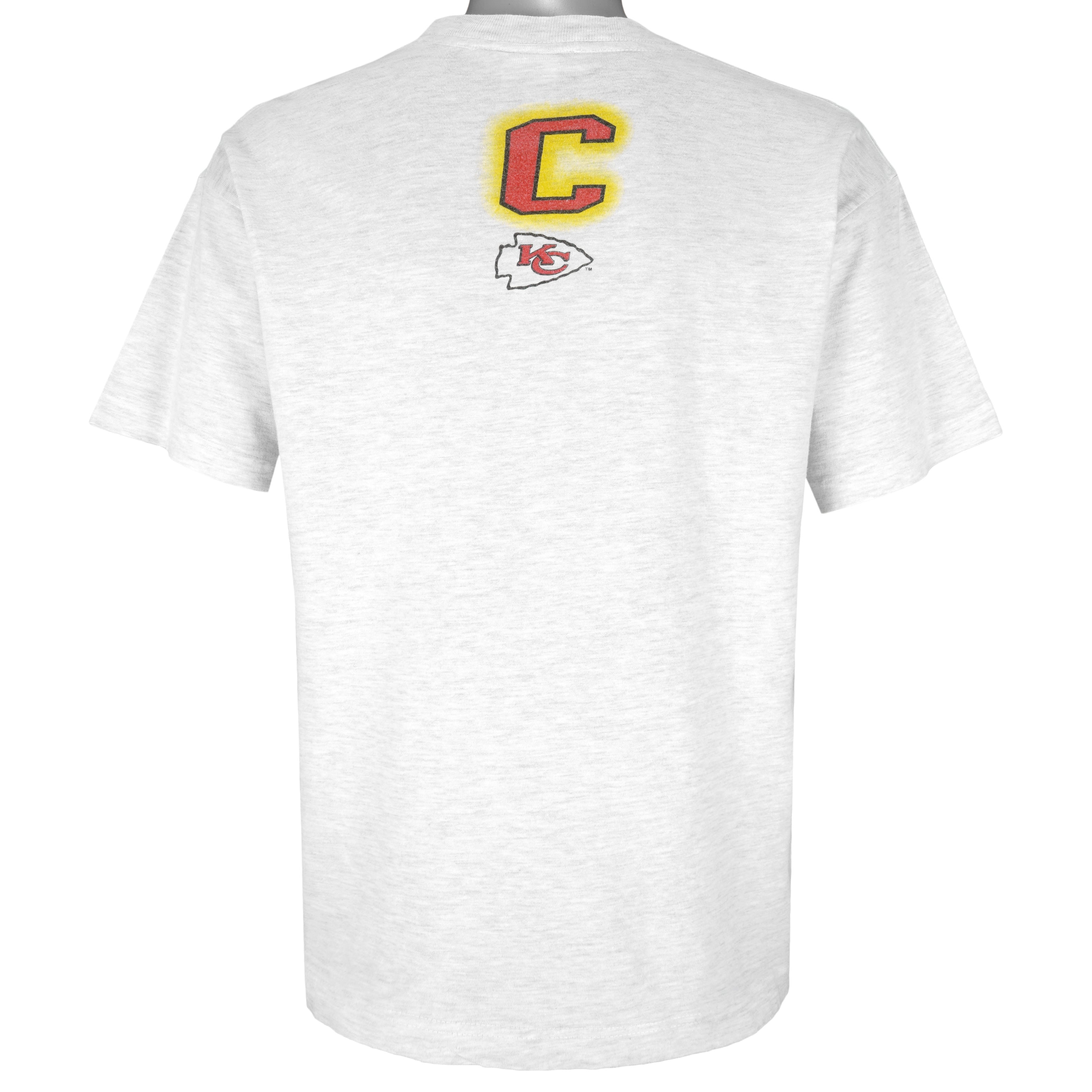 NFL - Kansas City Chiefs Big Logo T-Shirt 1990s Medium Vintage Retro Football