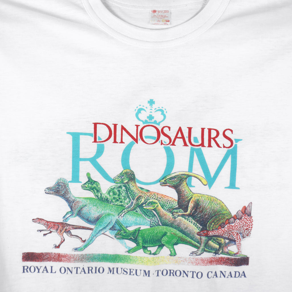 Vintage - Dinosaurs, Royal Ontario Museum T-Shirt 1990s Large Vintage Retro