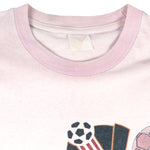 Vintage - Lets Go, France World Cup Football T-Shirt 1998 Large Vintage Retro Football