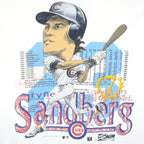 MLB (Salem) - Chicago Cubs Ryne Sandberg T-Shirt 1990 Large Vintage Retro Baseball
