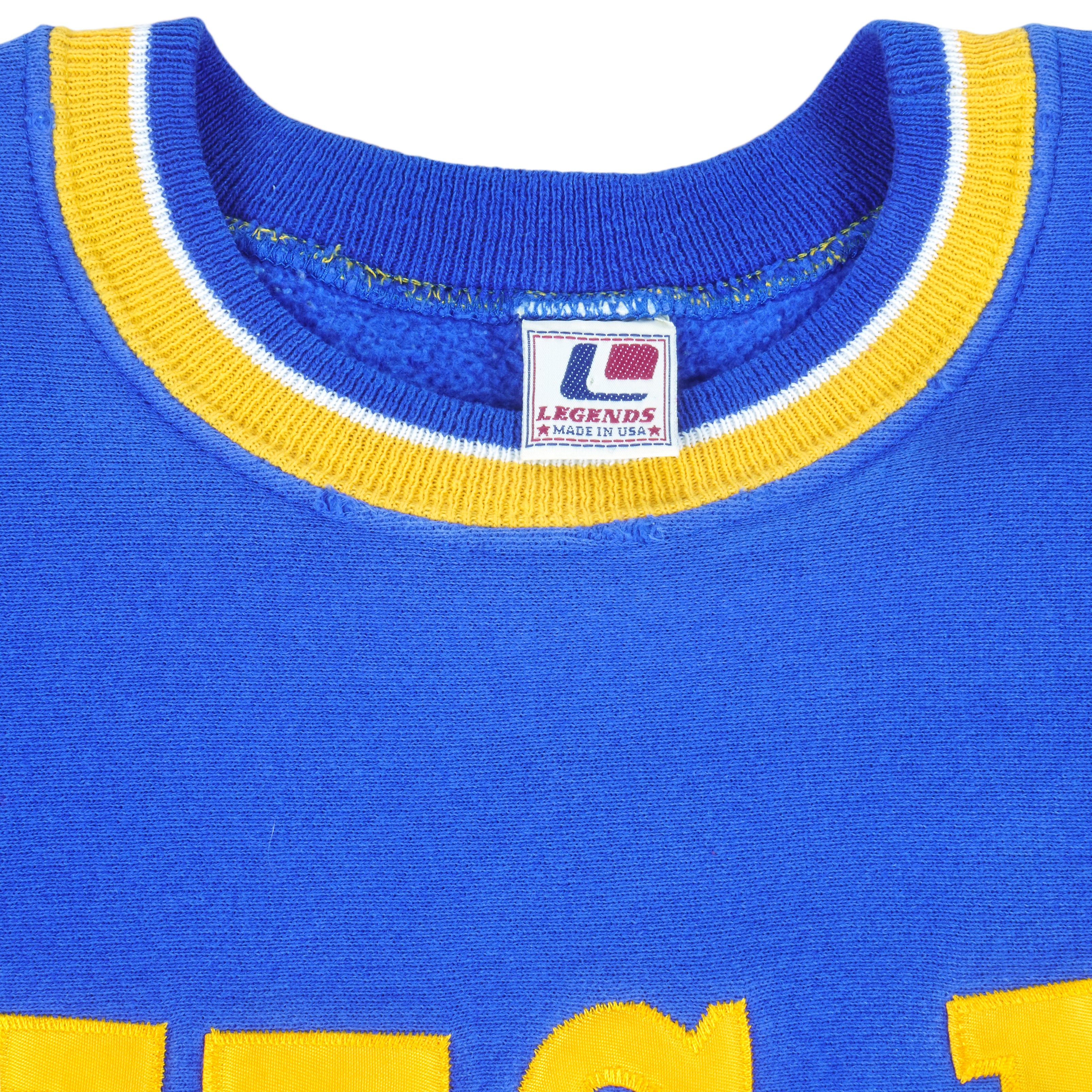 NFL (Legends) - St. Louis Rams Embroidered Crew Neck Sweatshirt 1990s X-Large Vintage Retro Football