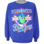 MLB (Harley) - Toronto Blue Jays Crew Neck Sweatshirt 1990s Large Vintage Retro Baseball