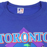 MLB (Harley) - Toronto Blue Jays Crew Neck Sweatshirt 1990s Large Vintage Retro Baseball