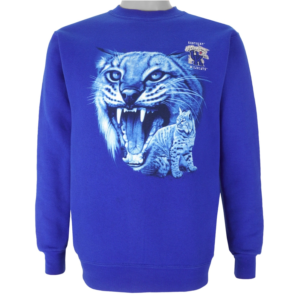 NCAA (Pro Player) - Kentucky Wildcats Crew Neck Sweatshirt 1990s Medium Vintage Retro College