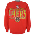 NFL (Nutmeg) - San Francisco 49ers Crew Neck Sweatshirt 1990s X-Large Vintage Retro Football