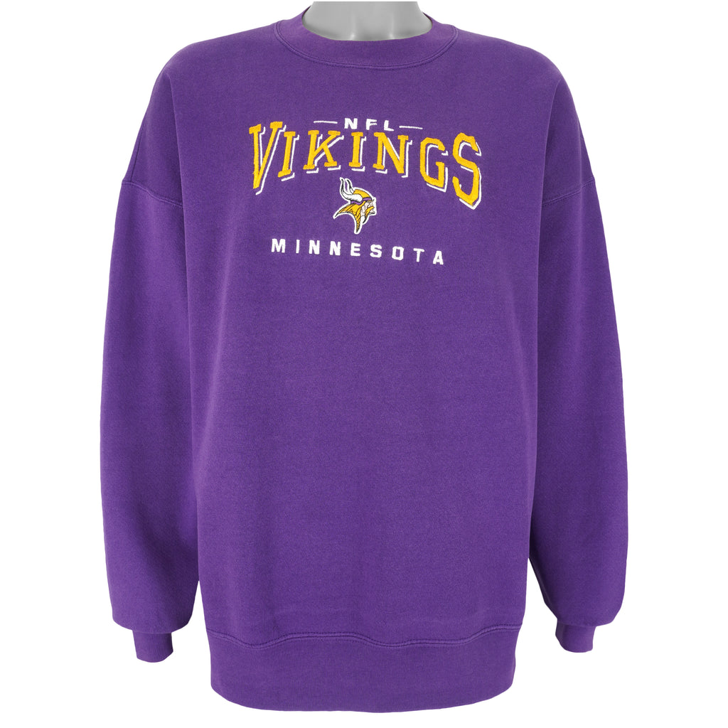 NFL (Lee)- Minnesota Vikings Crew Neck Sweatshirt 1990s XX-Large Vintage Retro Football