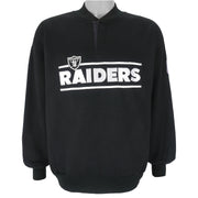 Starter - Oakland Raiders Embroidered Sweatshirt 1990s Medium Vintage Retro Football